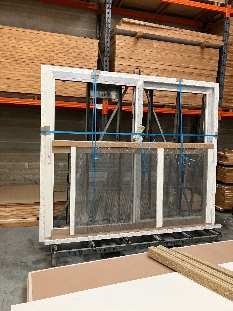 Pvc schuifraam, Ophalen, Kunststof, Nieuw, 150 tot 225 cm