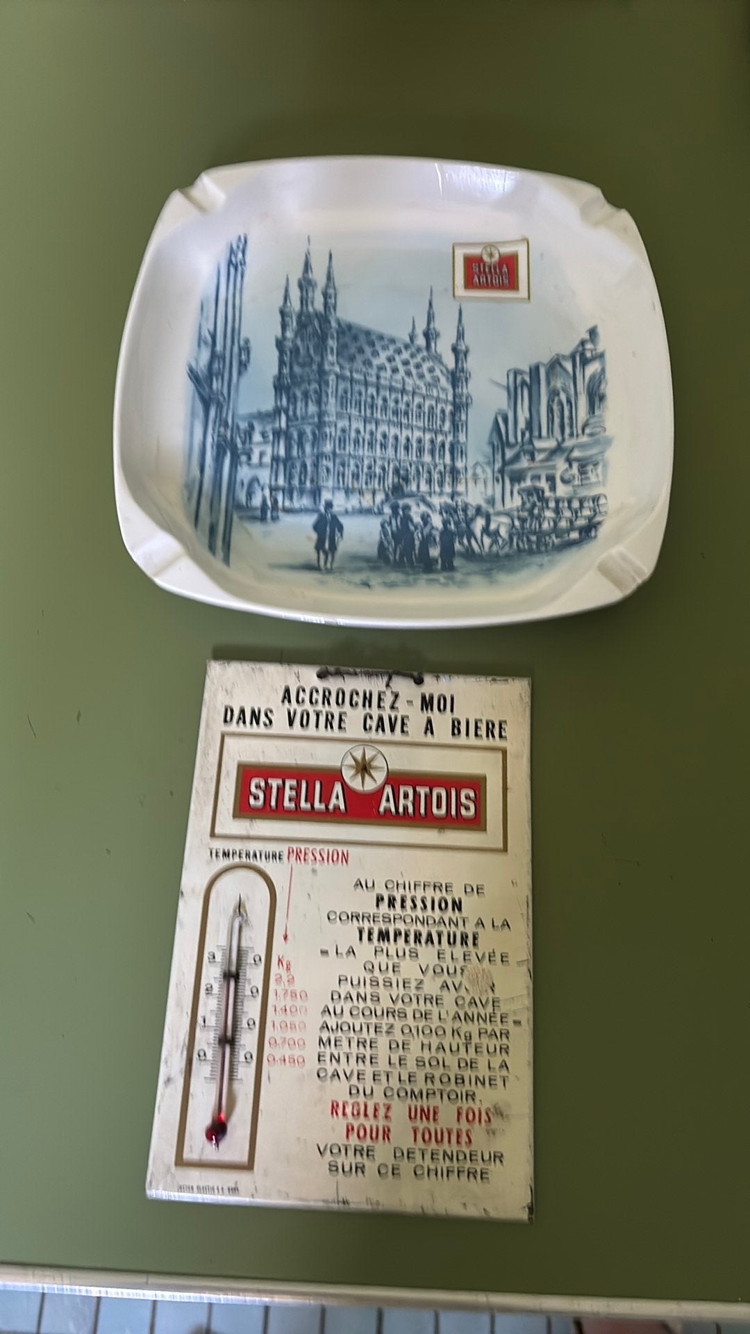 Mooi Stella Artois vintage setje uit ca. ‘60 - ‘70, Enlèvement, Utilisé
