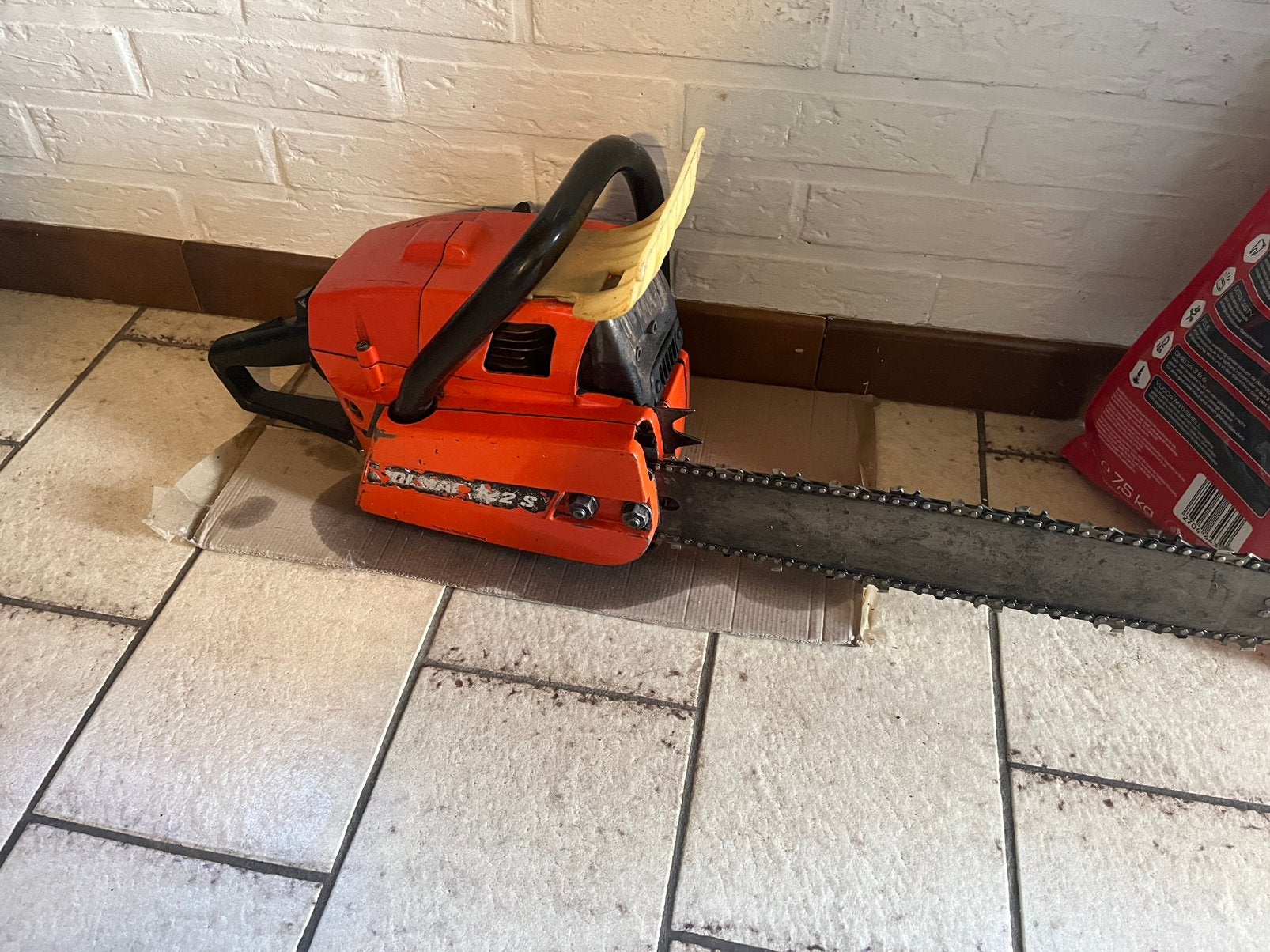 Kettingzaag op benzine, Tuin en Terras, Ophalen, Zo goed als nieuw