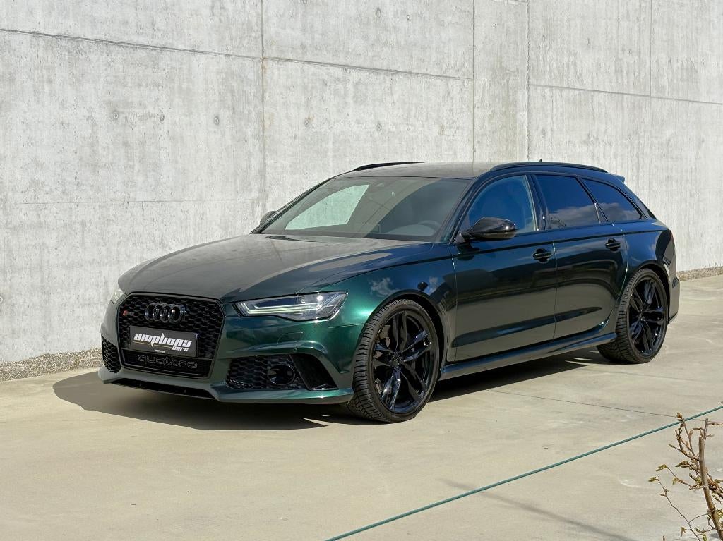 Audi RS6 Performance  Brutal force wrapped in british green, Auto's, Automaat, Parkeerassistent, Leder, Bedrijf