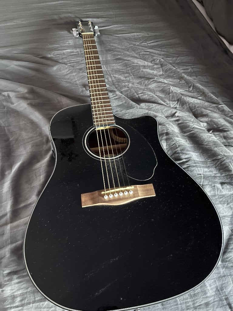 Fender CD-60SCE Black – Elektro-akoestische gitaar, Muziek en Instrumenten, Ophalen, Gebruikt, Western- of Steelstringgitaar
