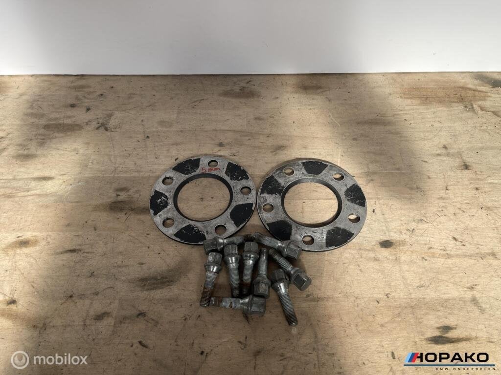 Spoorverbreders BMW 5x120 - 5mm, Gebruikt, Einsteinlaan 5 rijswijk, Bmw, Ophalen of Verzenden
