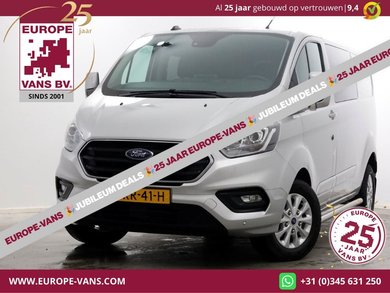 Ford Transit Custom 2.0 TDCI 130pk L2H1 Limited D.C. Airco/N, Auto's, Bestelwagens en Lichte vracht, Bedrijf, 205 g/km, Ford, Te koop