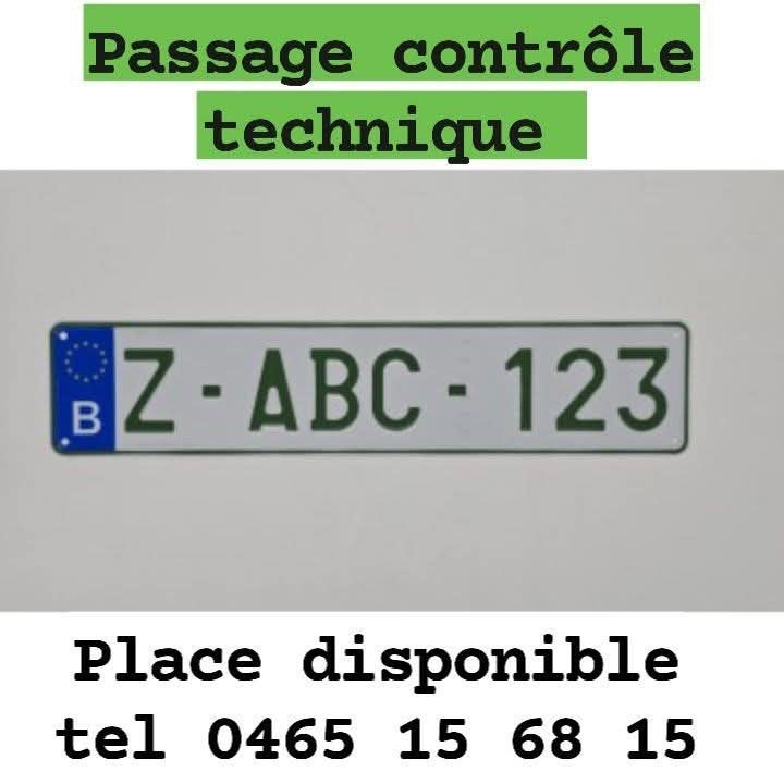 Passage contrôle technique place disponible tel 0472196953, Enlèvement ou Envoi