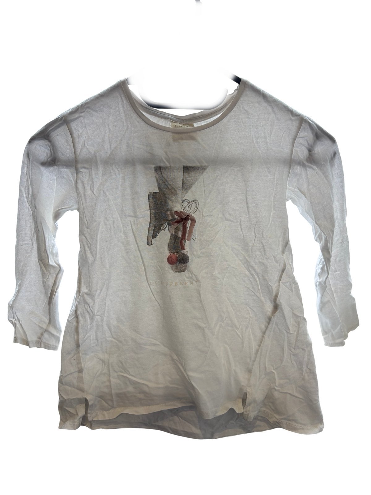 T-SHIRT MANCHES LONGUES ZARA GIRLS NEUF !, Kinderen en Baby's, Ophalen of Verzenden, Nieuw, Meisje, Shirt of Longsleeve