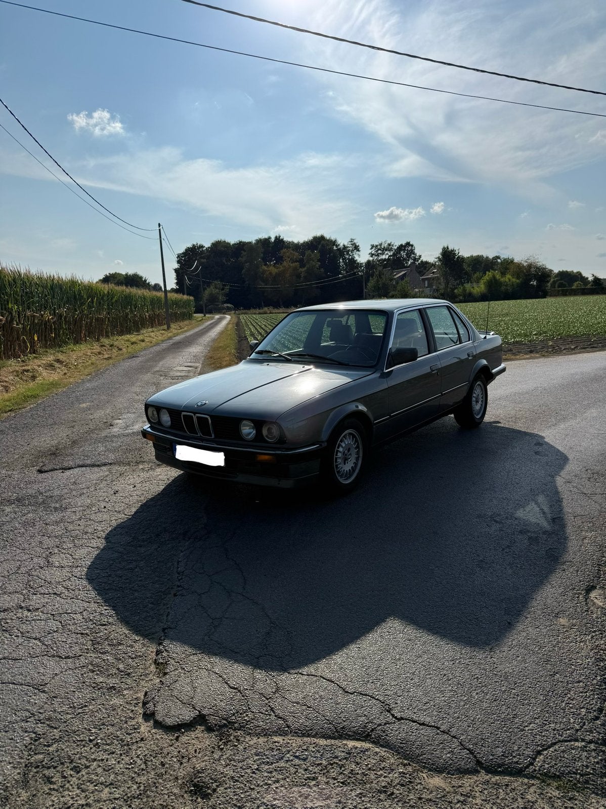 BMW E30 324D, Autos, Argent ou Gris, Achat, Boîte manuelle, 62 kW