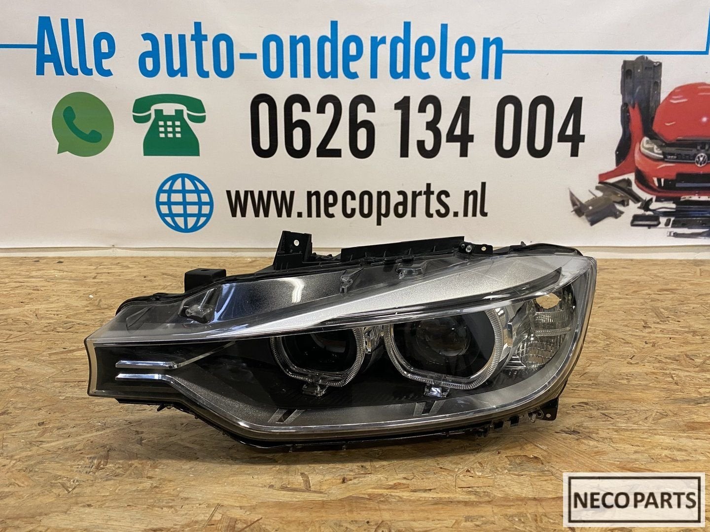 BMW 3 SERIE F30 F31 XENON LED KOPLAMP LINKS 63117259525, Gebruikt, -, -, Ophalen of Verzenden