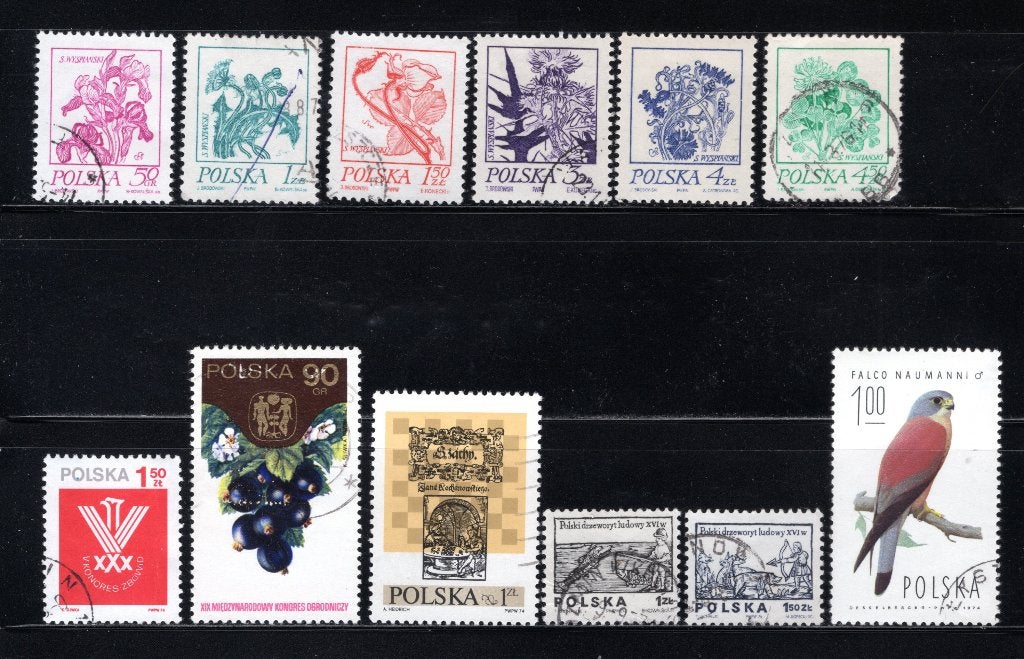 POLEN Lot 1974 gestempeld, Verzenden, Polen, Gestempeld