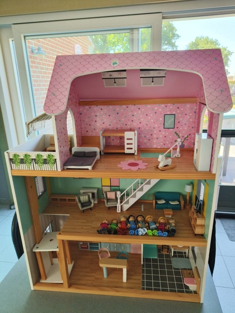poppenhuis, Kinderen en Baby's, Speelgoed | Poppenhuizen, Ophalen, Gebruikt, Poppenhuis