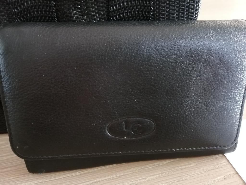 LE lederen PORTEMONEE, Bijoux, Sacs & Beauté, Porte-monnaie & Portefeuilles, Autres marques, Cuir, Enlèvement ou Envoi, Comme neuf