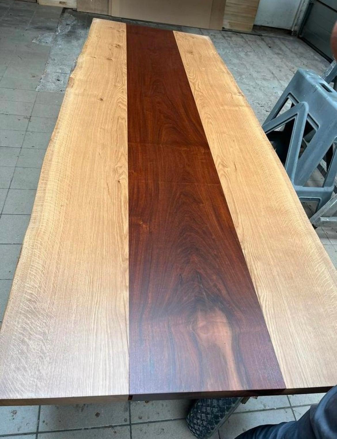Eiken/ pok tafel blad., Maison & Meubles, Pièces pour table, Enlèvement