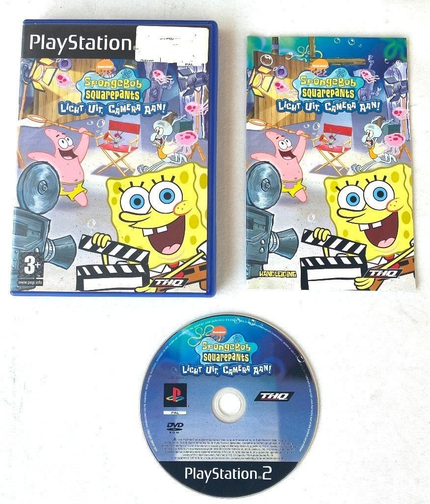 SPONGEBOB Licht uit camera aan (Playstation 2)., Ophalen of Verzenden, Gebruikt