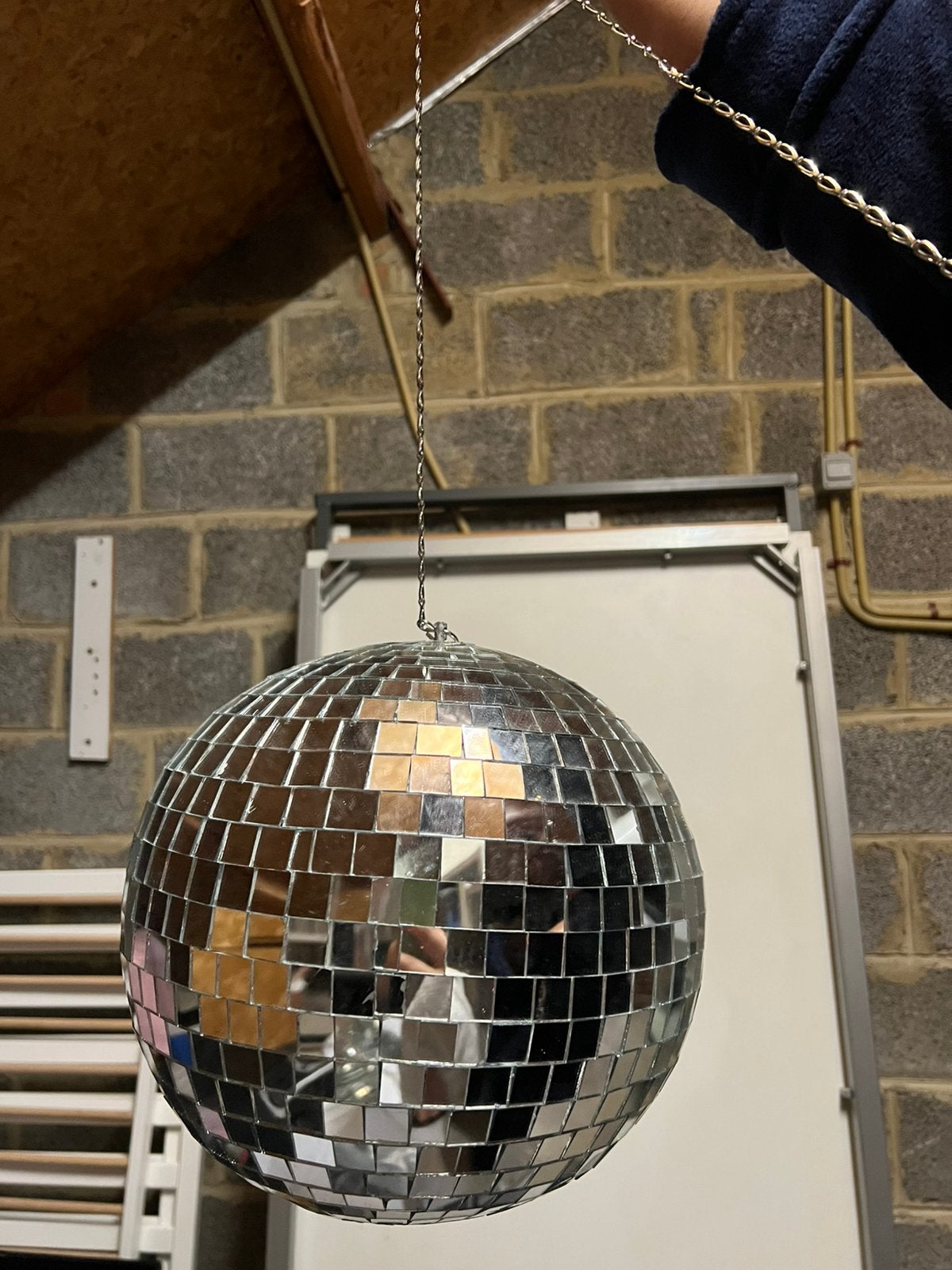 Discobol met echt glas/ 30 cm diameter, Muziek en Instrumenten, Ophalen, Zo goed als nieuw, Discobol
