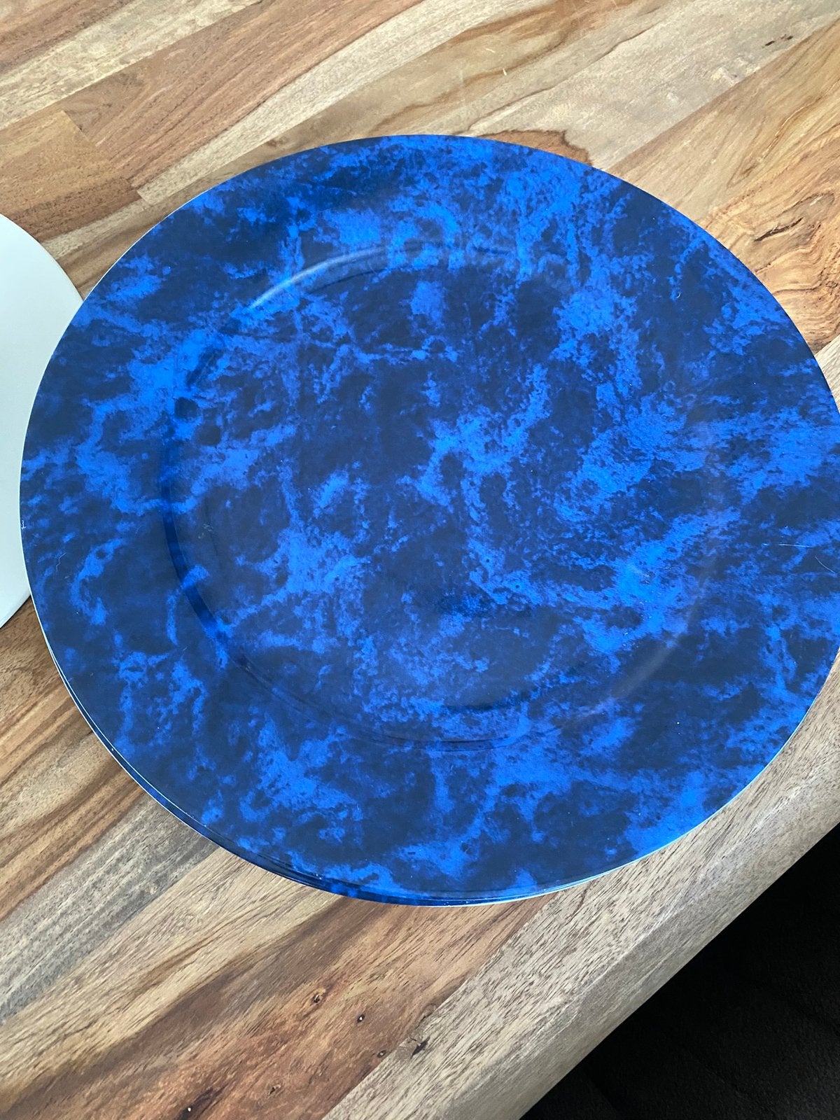 8 assiettes 30 cm Philippe DeshoulièresPorcelaine de Limoges, Enlèvement, Comme neuf, Bleu