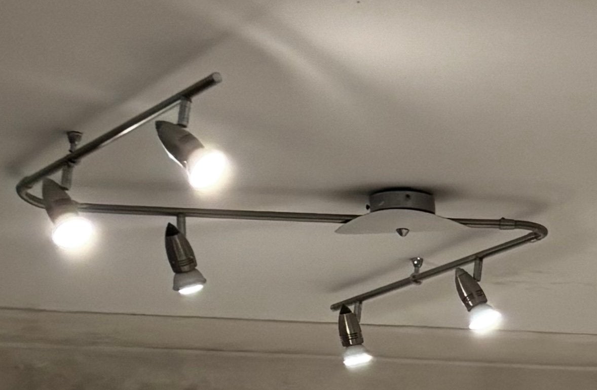 Led-plafondlamp met 5 verstelbare spots, Ophalen of Verzenden, Zo goed als nieuw, LED