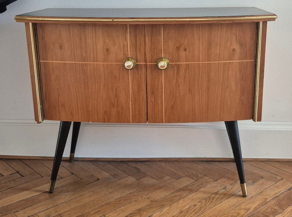 Vintage kastje, Huis en Inrichting, Kasten | Dressoirs, Ophalen, Mid-Century, 50 tot 100 cm, 25 tot 50 cm