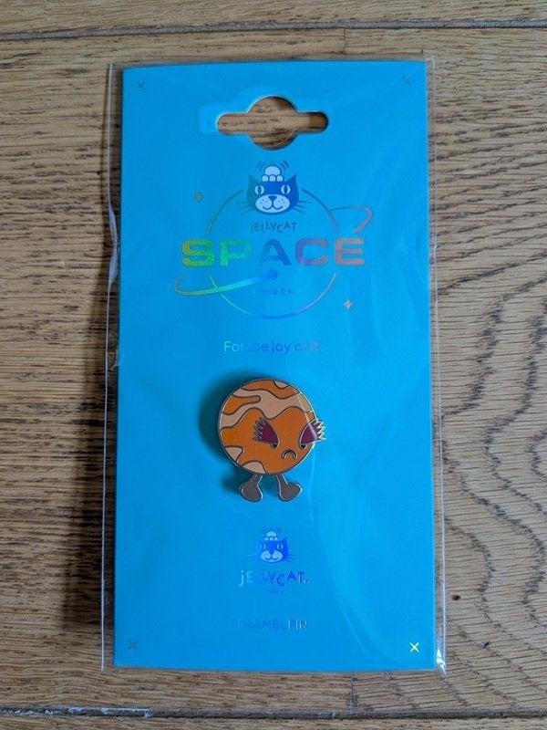 Jellycat - pin Mars, Collections, Broches, Pins & Badges, Enlèvement, Neuf