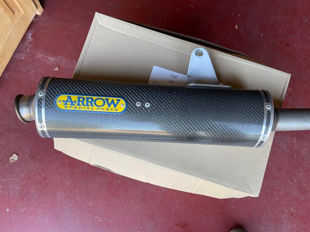 Arrow exhaust carbon voor cb600f HORNET, Motoren, Ophalen, Gebruikt