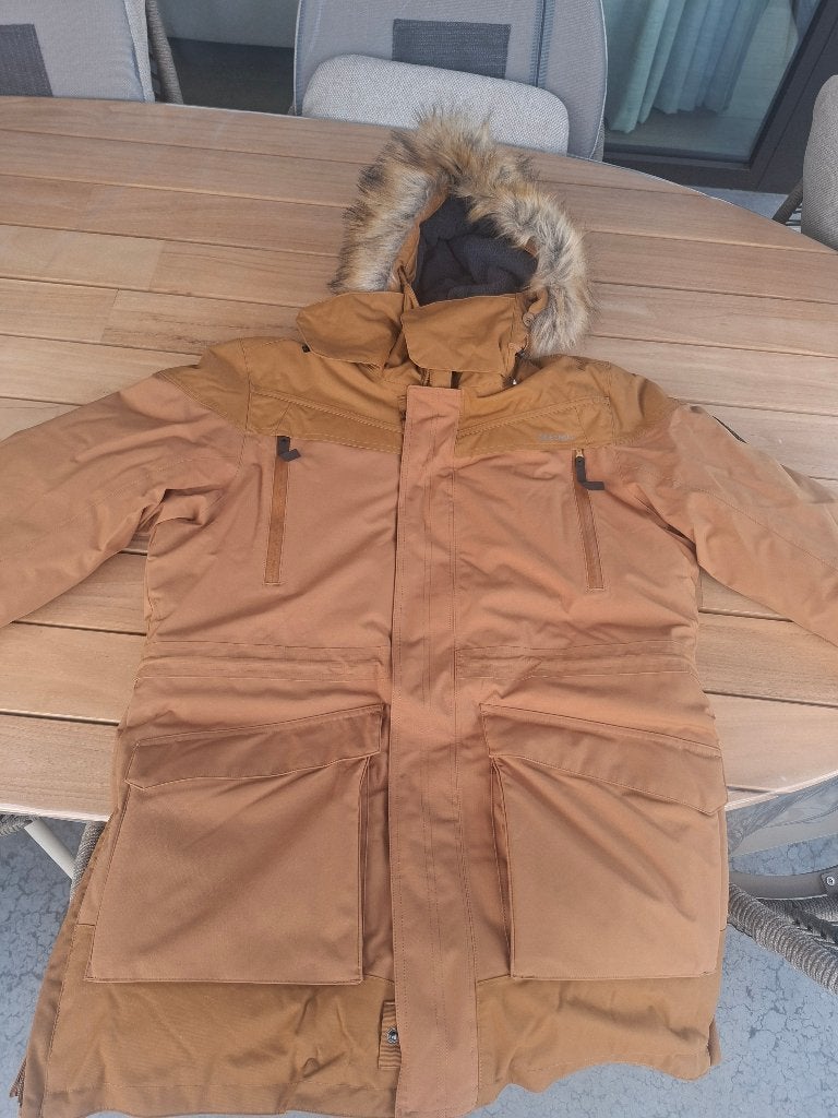 Winterjas Decathlon spirit of Kalevala Winter Trails, Kleding | Dames, Beige, Maat 46/48 (XL) of groter, Nieuw, Ophalen of Verzenden