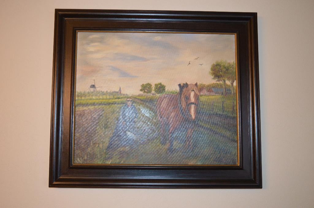 Schilderij met boerenpaard, Ophalen