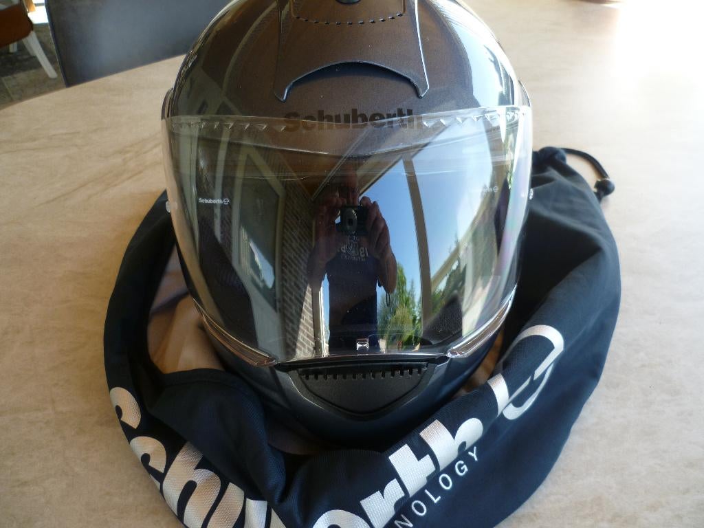 motorhelm Schuberth C3 maat 58/59, Motoren, Systeemhelm, Heren, XL, Tweedehands