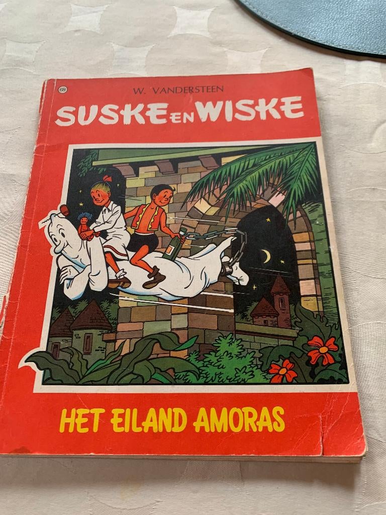 strips Suske en Wiske Het eiland Amoras, Antiek en Kunst, Ophalen