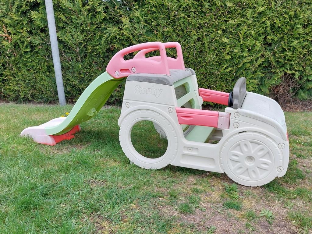 Smoby auto met glijbaan en zandbak, Ophalen, Zandbak