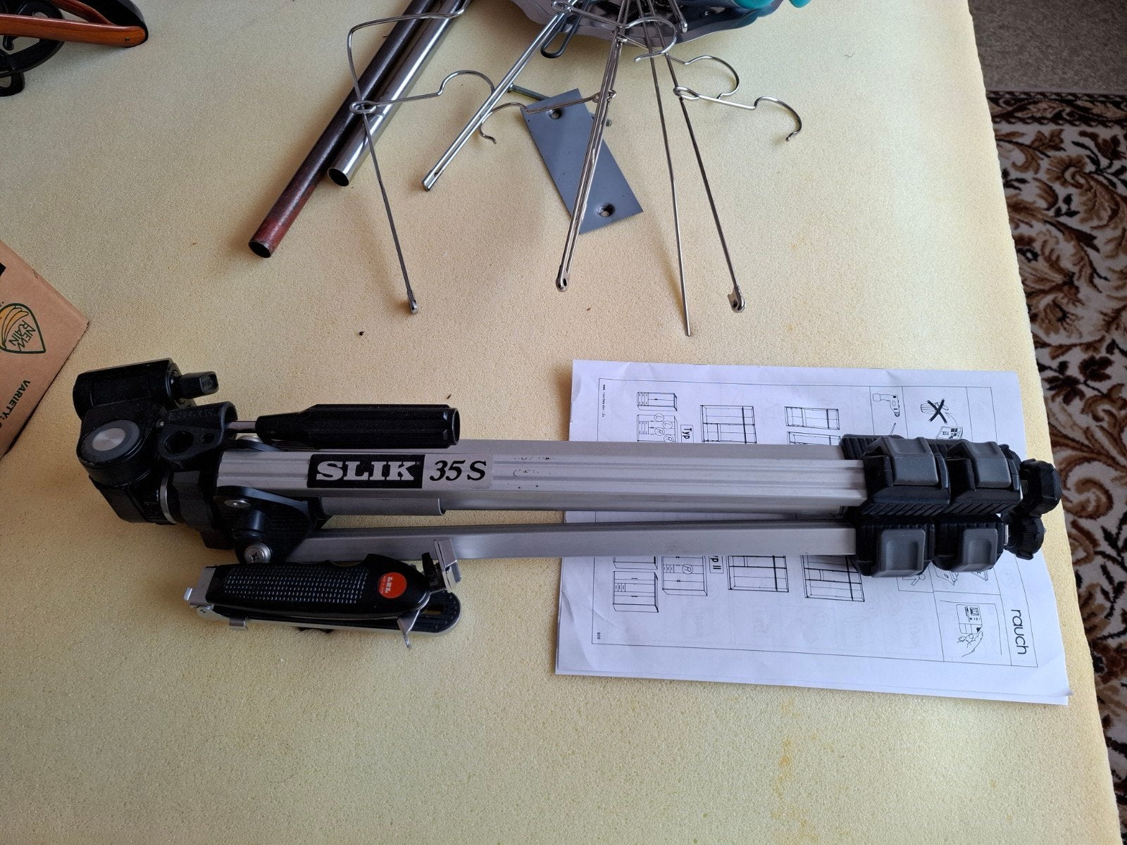statief, camera handgreep en  lichtmeter, Audio, Tv en Foto, Ophalen, Slik, Driepoot, 125 tot 150 cm