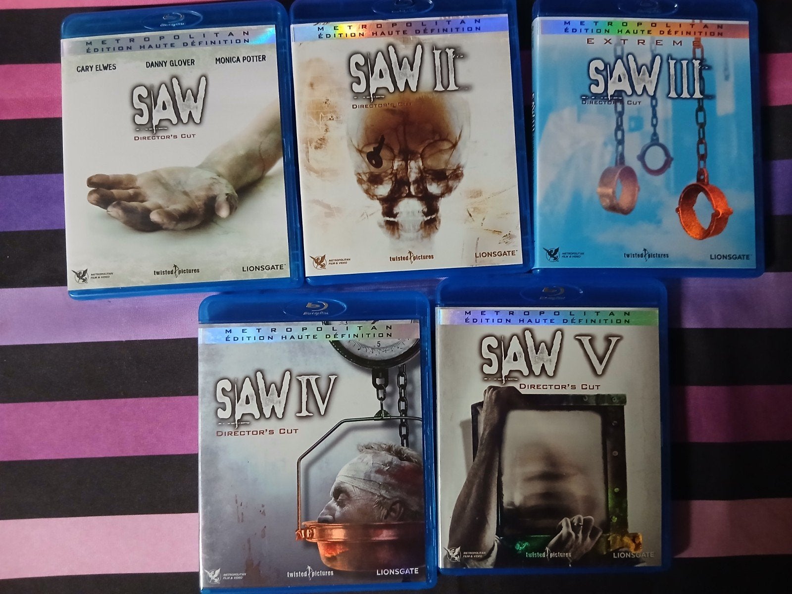 saw 1 tot 5, Cd's en Dvd's, Ophalen of Verzenden, Engels, Horror, Engels