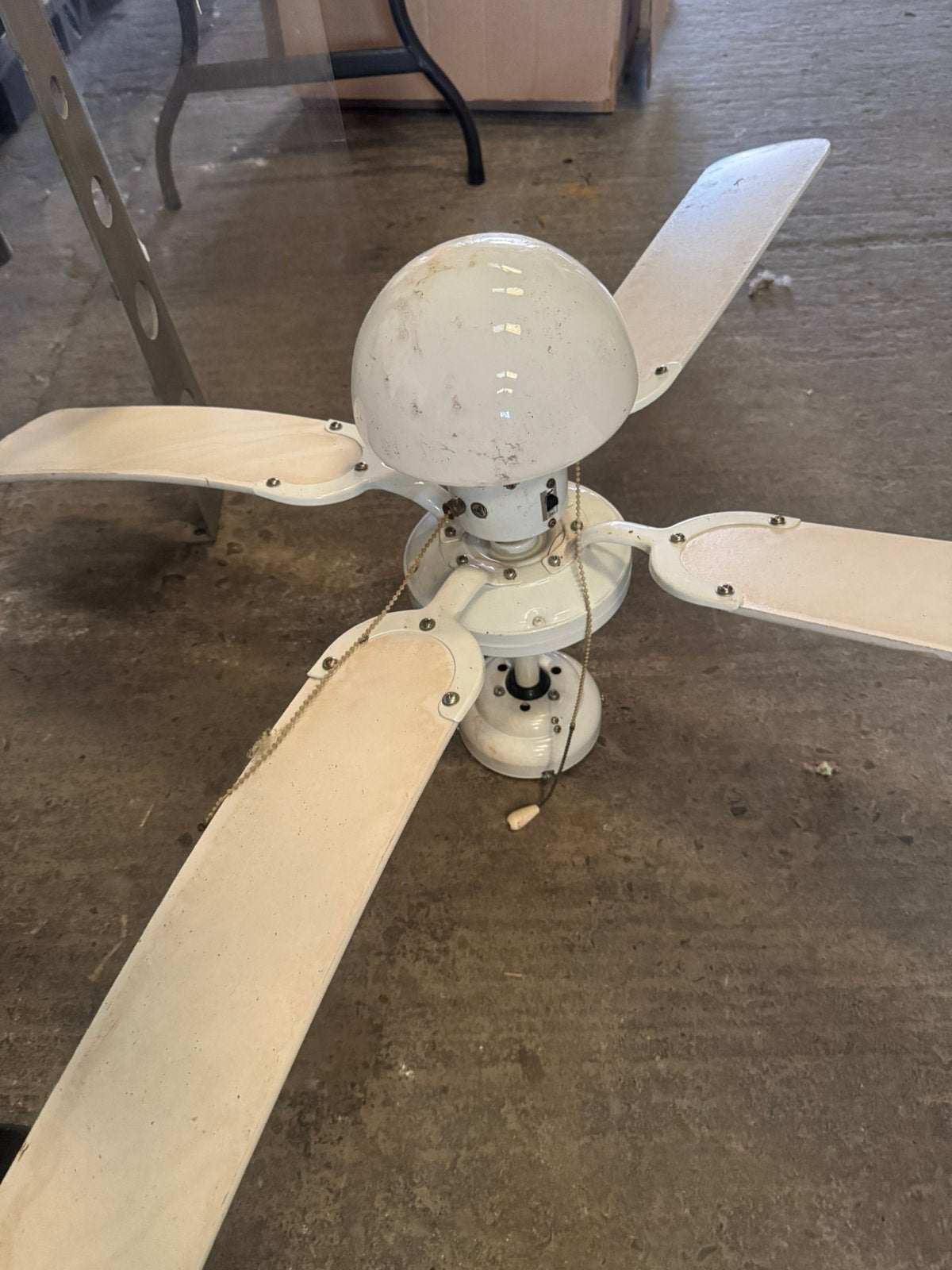 Lamp en waaier, Elektronische apparatuur, Ventilatoren, Ophalen, Gebruikt, Plafondventilator