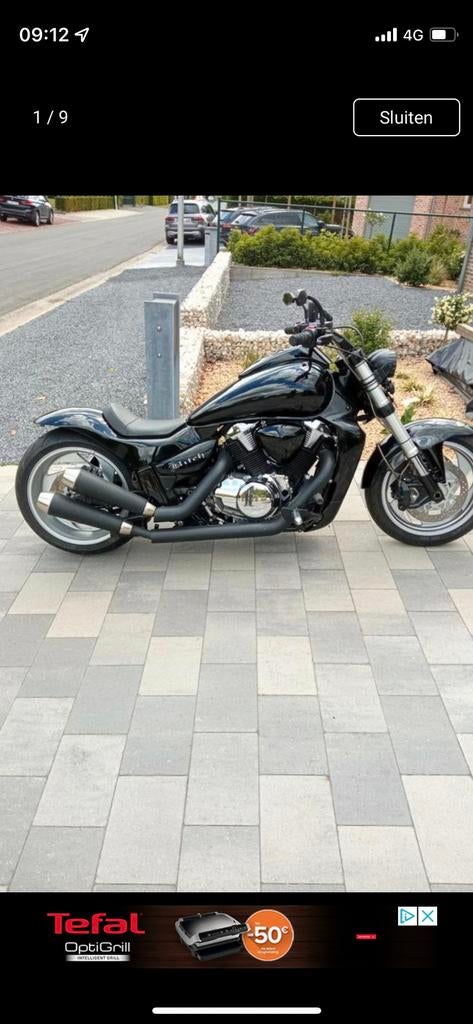 Suzuki intruder 1800, Motoren, 2 cilinders, Chopper, Particulier, 12 t/m 35 kW