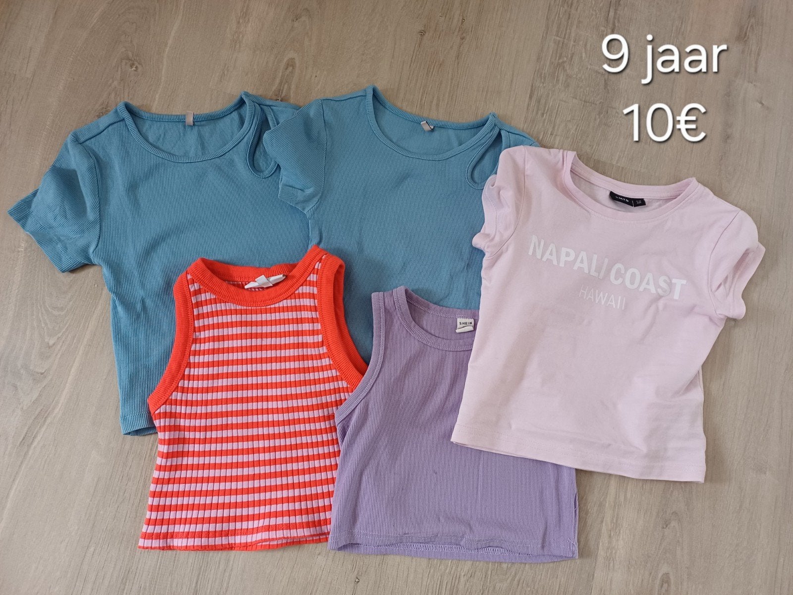 Tshirts 134, Kinderen en Baby's, ONLY, Meisje, Ophalen of Verzenden, Zo goed als nieuw