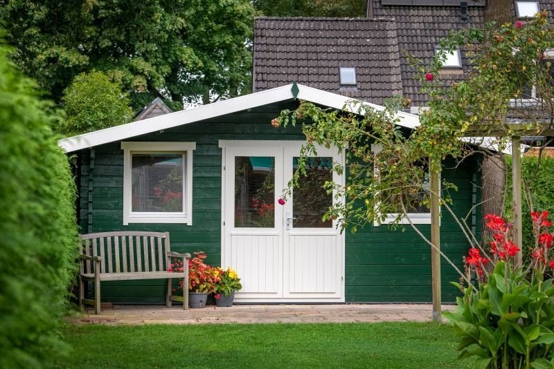 Cabane en rondins - Maison de jardin Pavel | 44 mm | épicéa, Envoi, Neuf