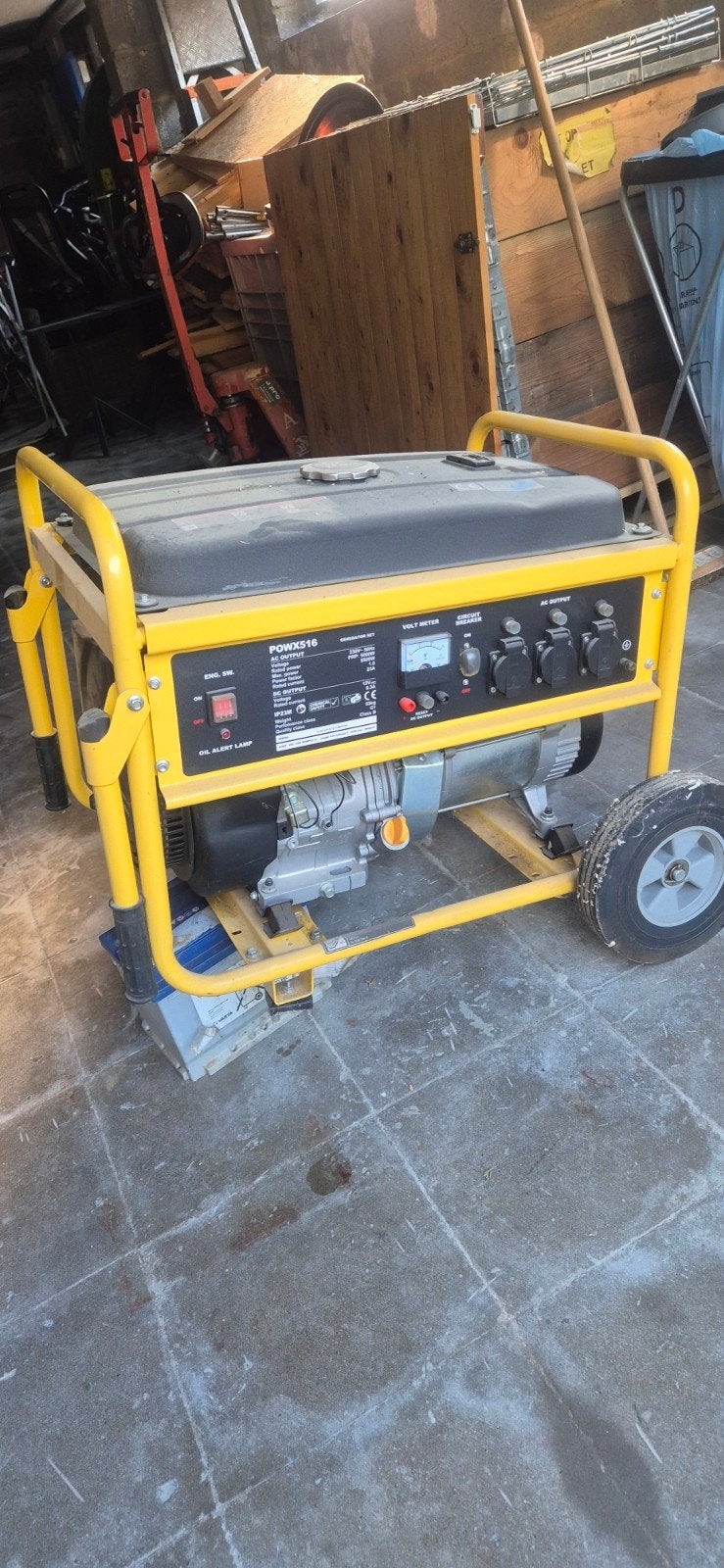 Powerplus Generator (werkt niet), Ophalen, Gebruikt