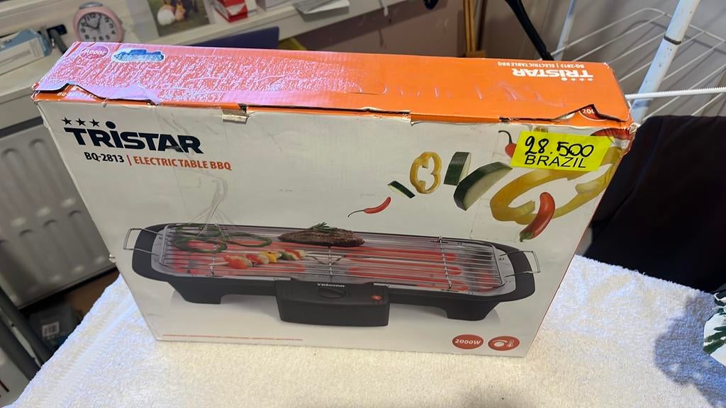 Elecktrice mini bbq, Elektronische apparatuur, Gourmetstellen, Ophalen, Zo goed als nieuw, Minder dan 4 personen