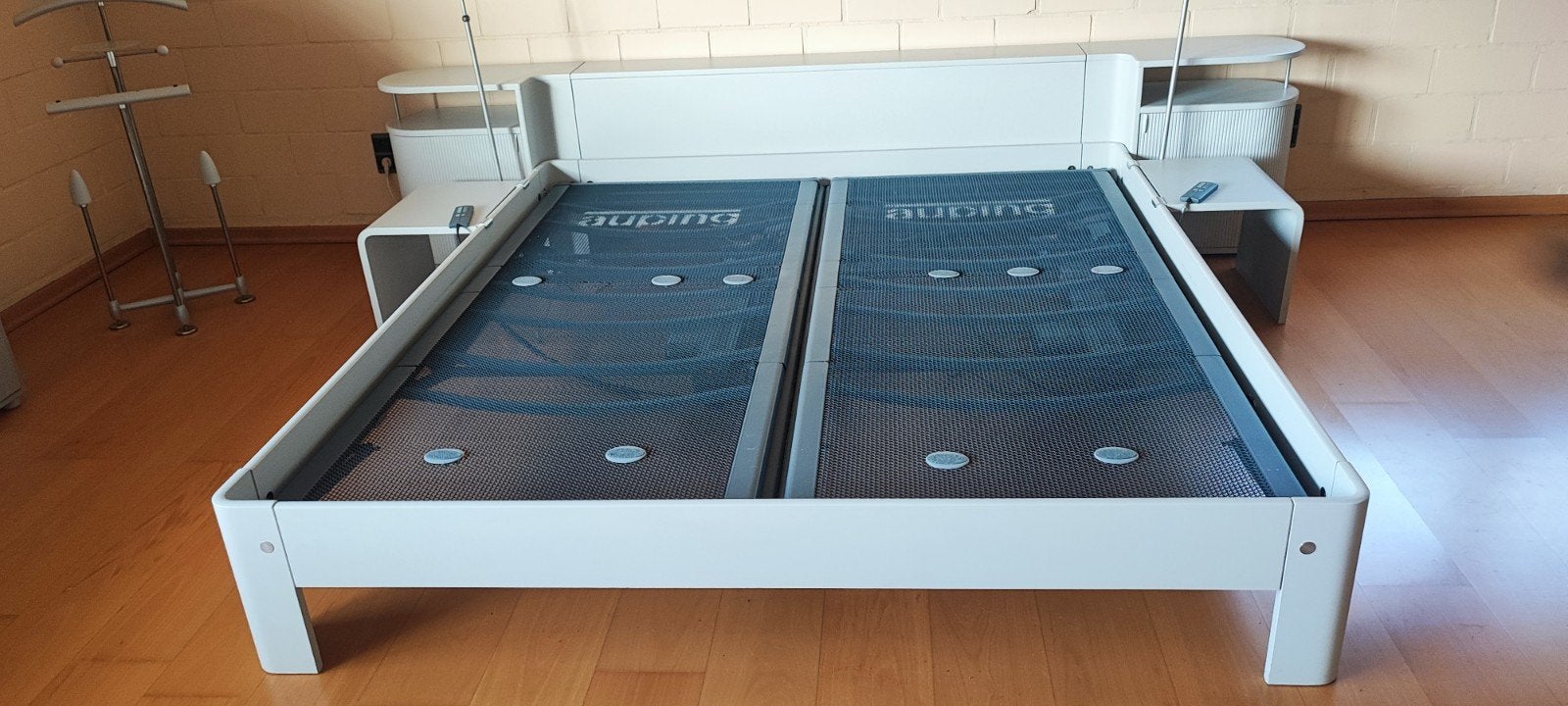 Auping Auronde 3-motorig, Huis en Inrichting, Ophalen, 210 cm, 140 cm, Grijs