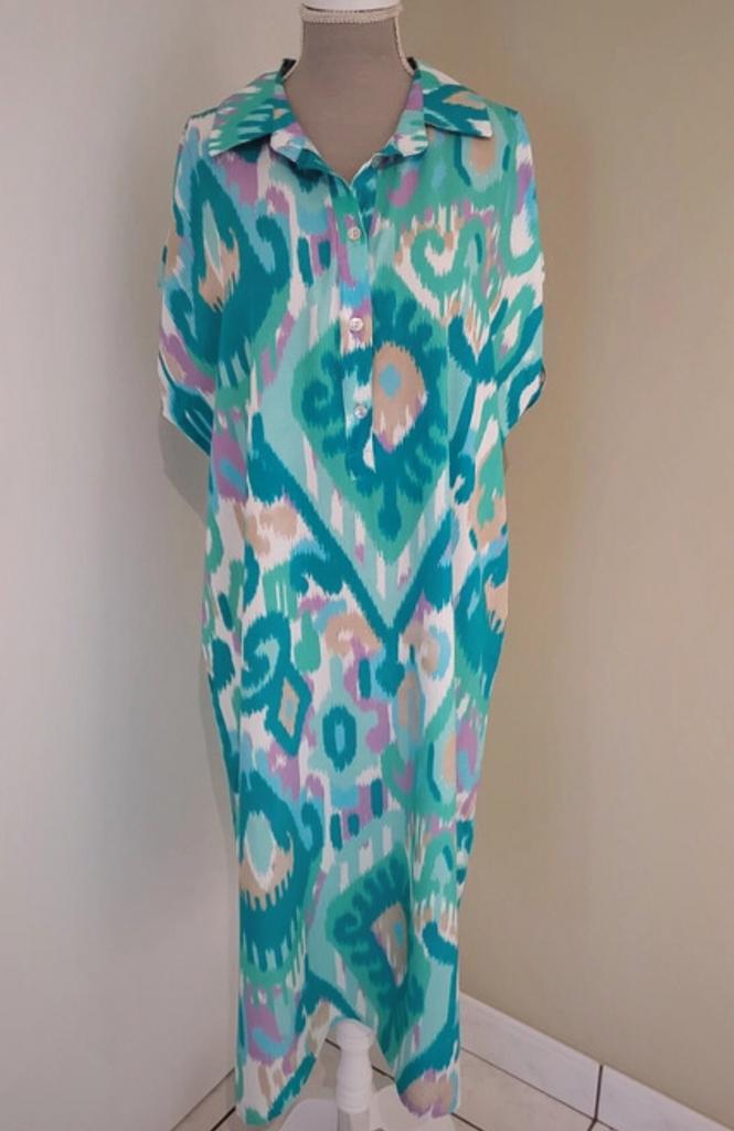 Prachtige nieuw zomerjurk Turquoise Lola&Liza 42, Overige kleuren, Verzenden, Maat 42/44 (L), Zo goed als nieuw