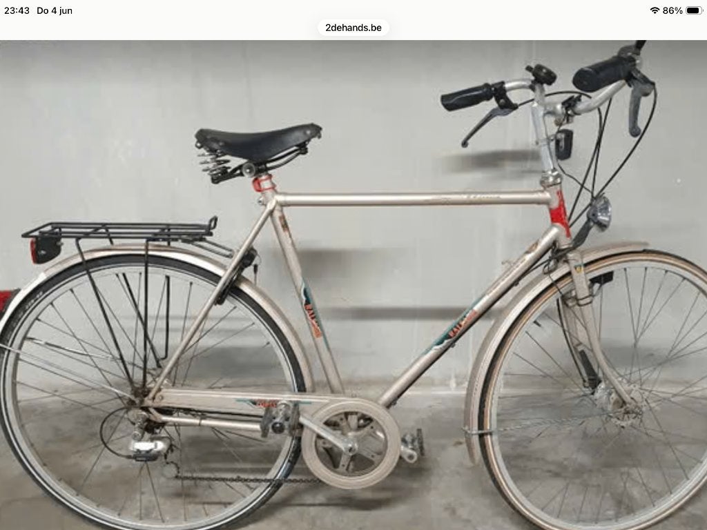Herenfiets, Fietsen en Brommers, Overige merken, Gebruikt, Versnellingen, 49 tot 53 cm