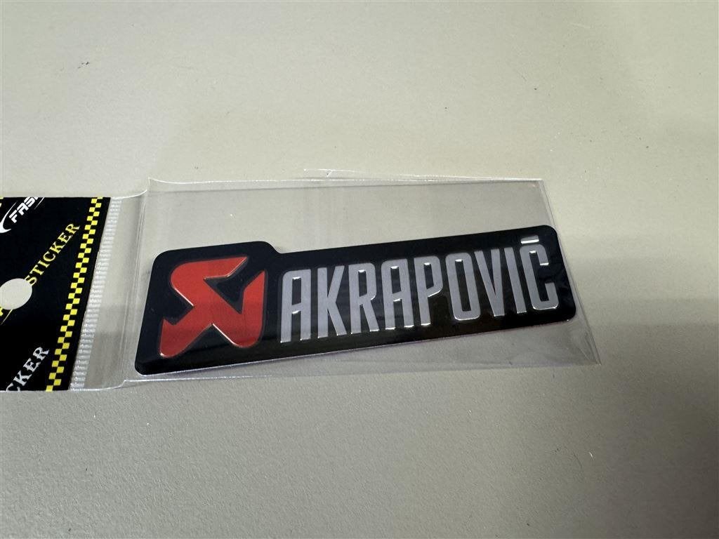 Akrapovic 3D uitlaat sticker, Enlèvement ou Envoi, Comme neuf