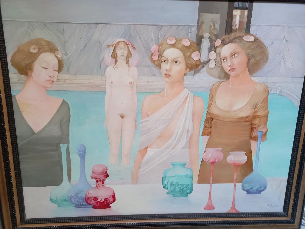 Tableau style Leonor Fini, Antiquités & Art, Enlèvement ou Envoi