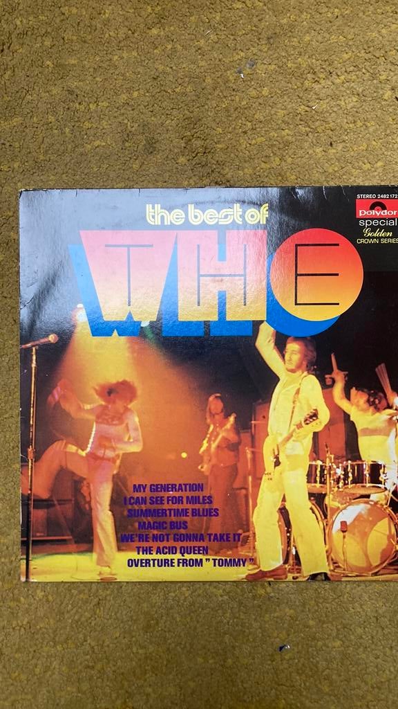 The Who hits, Cd's en Dvd's, Vinyl | Rock, Ophalen of Verzenden, Zo goed als nieuw, 12 inch, Rock-'n-Roll