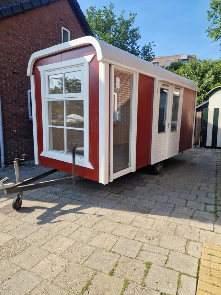 Pipowagen werfkeet 450 lang 2breed, Ophalen of Verzenden