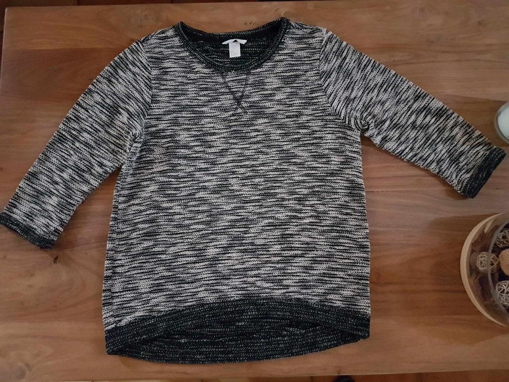 Pull H&M chiné beige et noir taille M, Kleding | Dames, Truien en Vesten, Maat 38/40 (M), H&M, Zwart, Ophalen of Verzenden