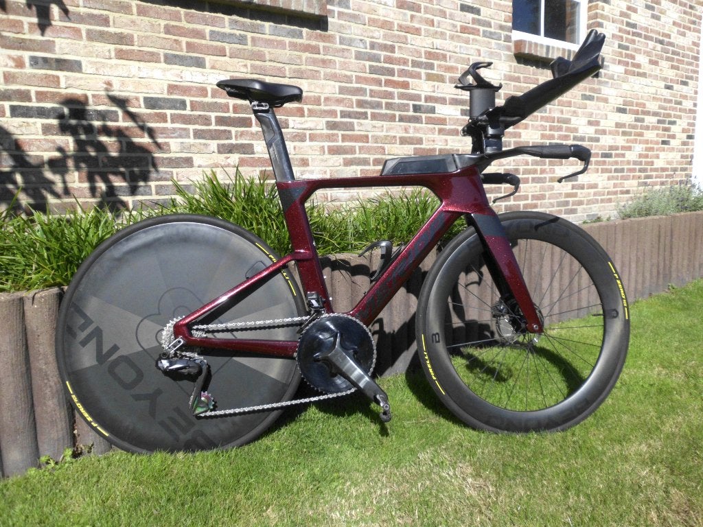 Triatlon Bike Merida Time Warp, Ophalen, Zo goed als nieuw, Carbon, Schijfrem