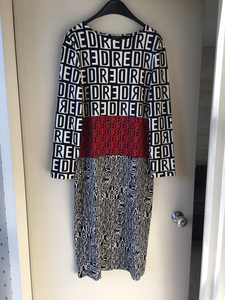 Jerseyjurk “Caroline Biss”, 40, Kleding | Dames, Maat 38/40 (M), Ophalen of Verzenden, Zo goed als nieuw, Knielengte