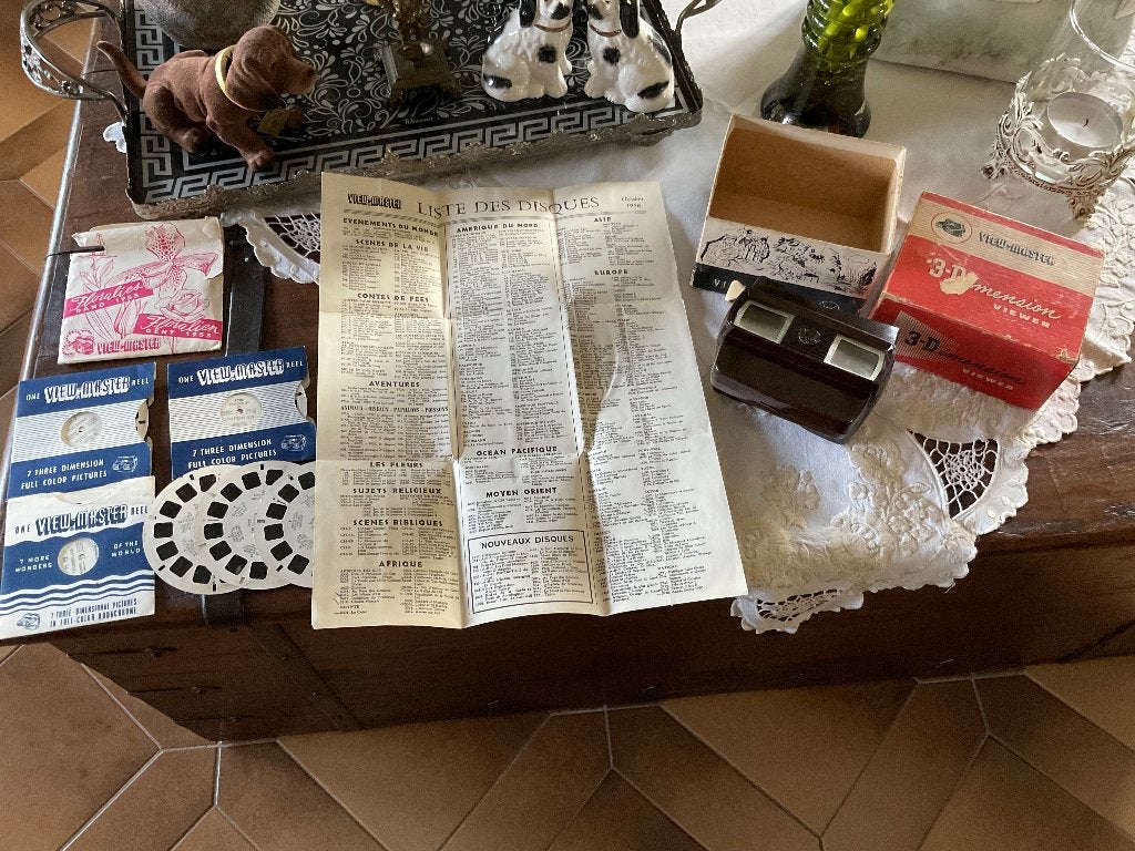 Vieuw Master Bakeliet 1956 compleet met doos en folder, Ophalen of Verzenden