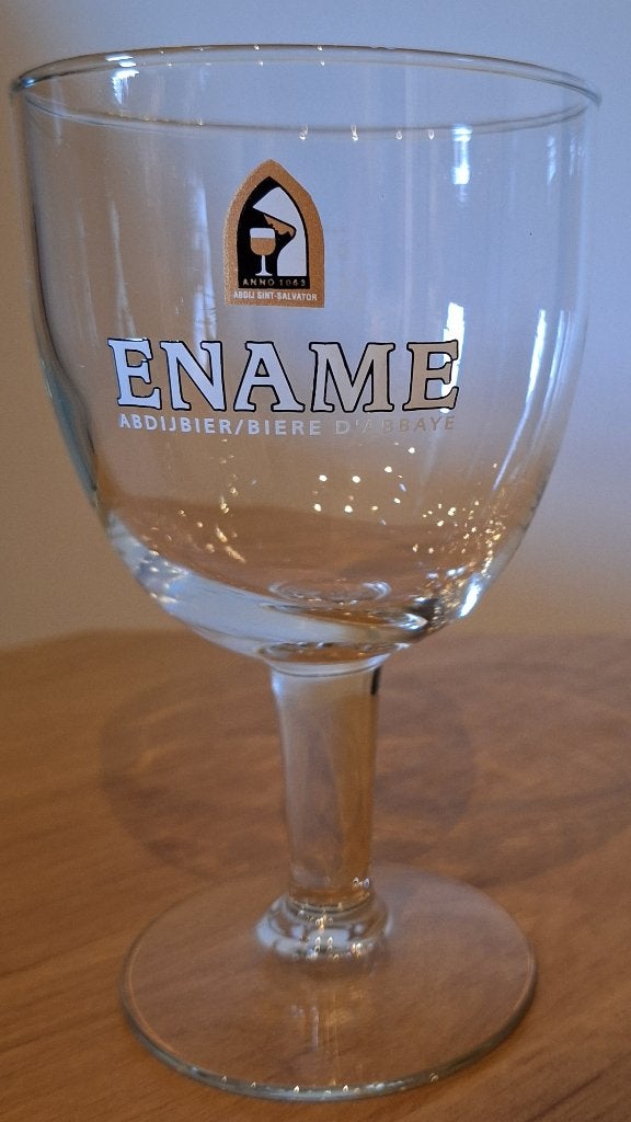 1 Ename Abdijbierglas, Ophalen of Verzenden, Zo goed als nieuw, Glas of Glazen, Overige merken