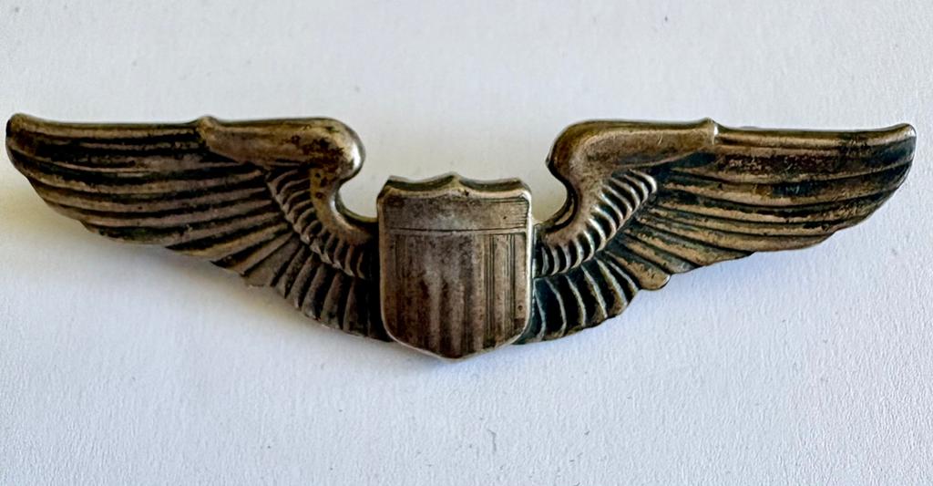 WW2 USAAF Pilot Wings badge sterling, Ophalen of Verzenden