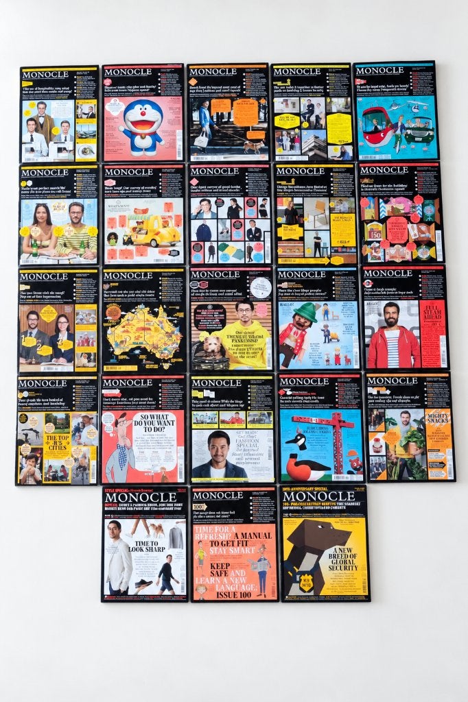 MONOCLE Magazine – Collection complète n80 à 102 - 23 num, Enlèvement, Utilisé, Autres types
