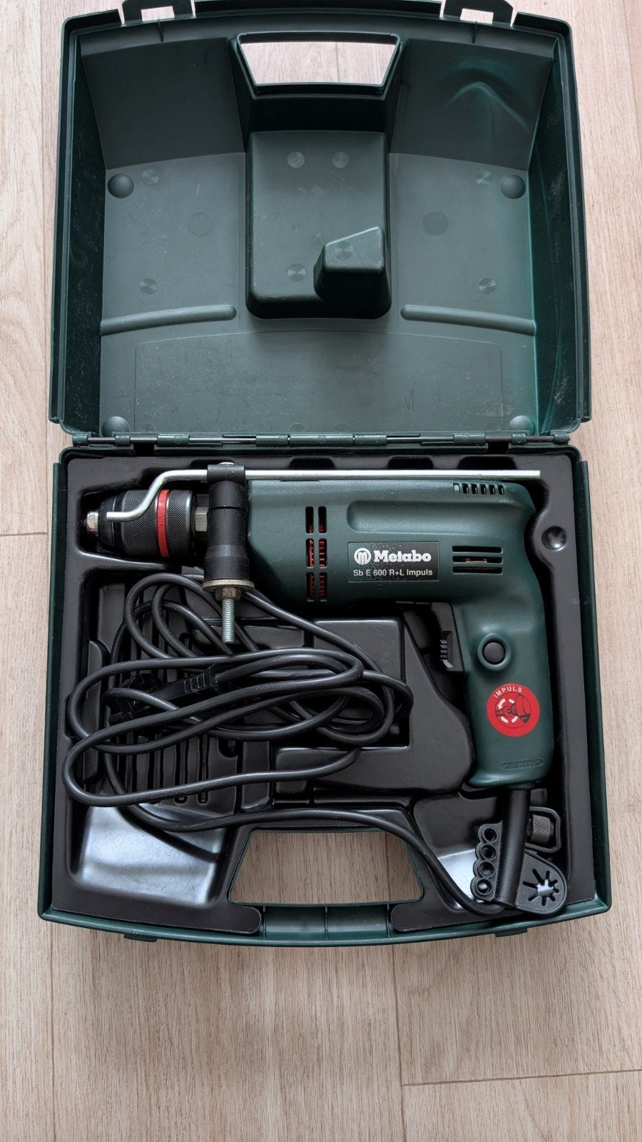Metabo perceuse à percussion Made in Germany 600W, 600 watts ou plus, Enlèvement ou Envoi, Comme neuf, Foreuse et Perceuse